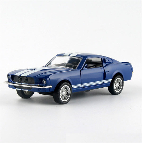 Réplica de Mustang en Aleación - Modelo de Auto Coleccionable con Mecanismo de Retroceso
