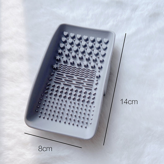 Almohadilla de Silicona para Limpiar Brochas de Maquillaje
