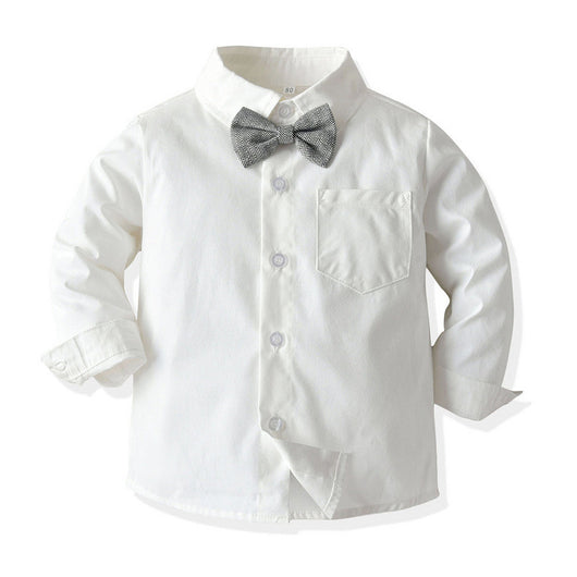 Conjunto Infantil de Dos Piezas con Babero y Camisa de Manga Larga - Image 8