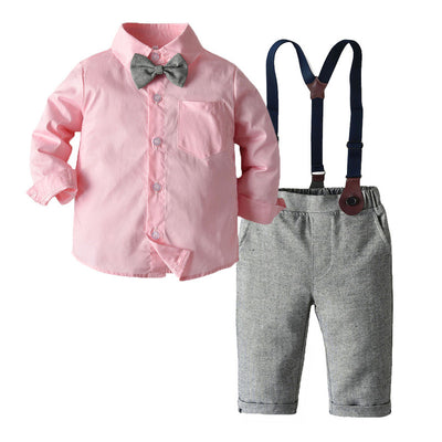 Conjunto Infantil de Dos Piezas con Babero y Camisa de Manga Larga - Image 9