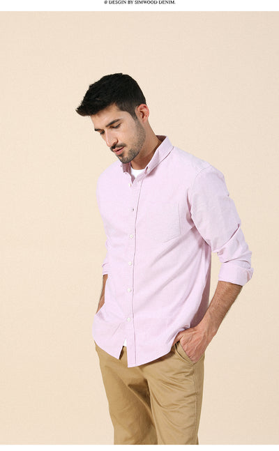 Camisa Oxford de Algodón para Hombre - Diseño Primavera - Image 17