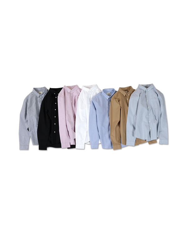 Camisa Oxford de Algodón para Hombre - Diseño Primavera