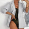 Blazer Ejecutivo de Color Sólido para Mujer