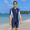 Maiô Masculino de Manga Curta para Esportes Aquáticos - Design de 5 Pontos para Surf