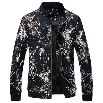 Chaqueta Casual para Hombre con Cuello Alzado y Cierre de Cremallera - Image 6