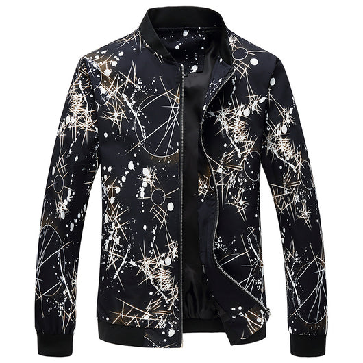 Chaqueta Casual para Hombre con Cuello Alzado y Cierre de Cremallera - Image 6