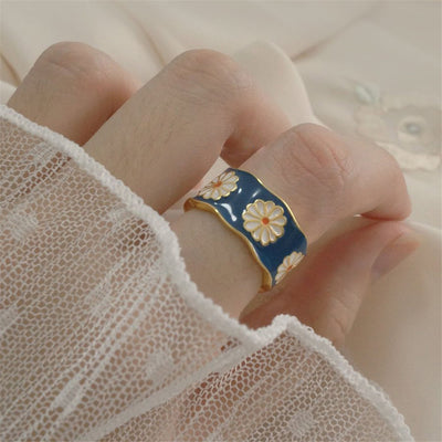 Anillo Ajustable con Margarita Delicada - Image 10