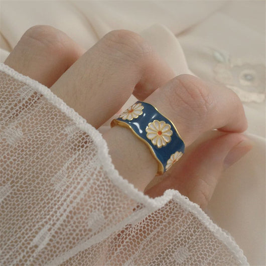 Anillo Ajustable con Margarita Delicada - Image 10