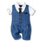 Jumpsuit Elegante para Bebé Niño - Estilo Caballero Verano