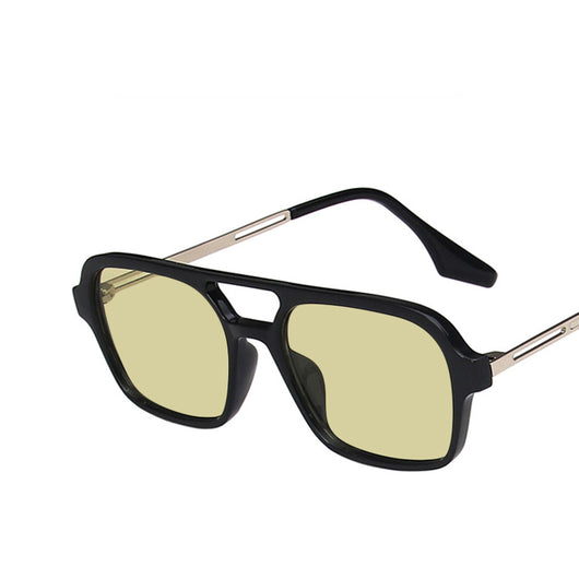 Gafas de Sol Retro con Doble Puente Hueco - Image 7