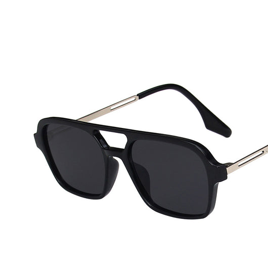 Gafas de Sol Retro con Doble Puente Hueco - Image 10