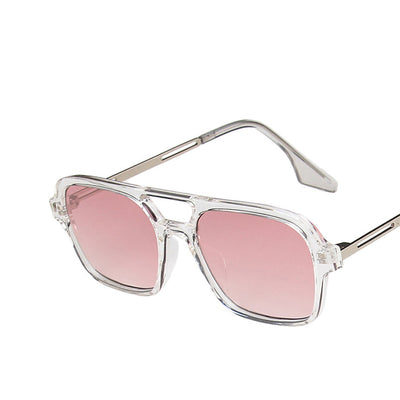 Gafas de Sol Retro con Doble Puente Hueco - Image 3
