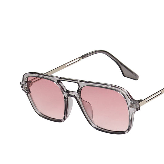 Gafas de Sol Retro con Doble Puente Hueco - Image 6