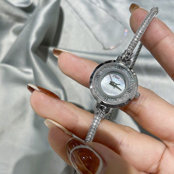 Reloj de Pulsera para Mujer con Esfera de Cristal Líquido y Strass