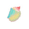 Broche Distintivo Concha Multicolor Diseño Original en Metal