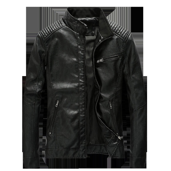 Chaqueta de Cuero para Motociclista Tallas Grandes