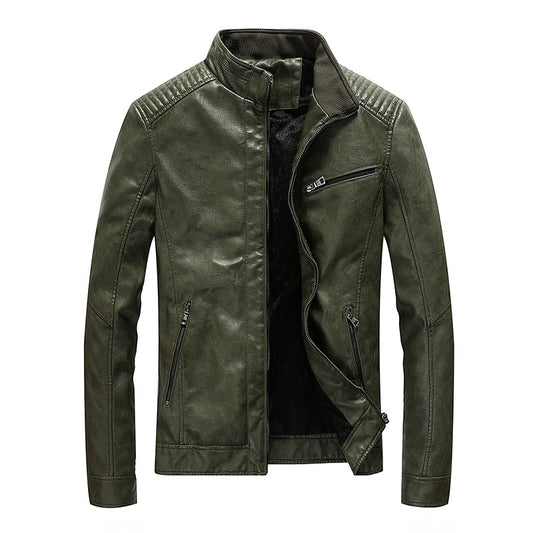 Chaqueta de Cuero para Motociclista Tallas Grandes