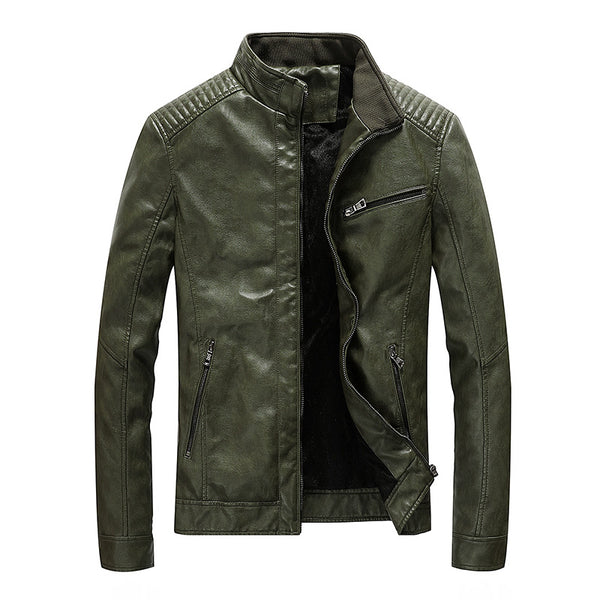 Chaqueta de Cuero para Motociclista Tallas Grandes