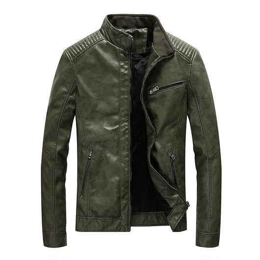 Chaqueta de Cuero para Motociclista Tallas Grandes