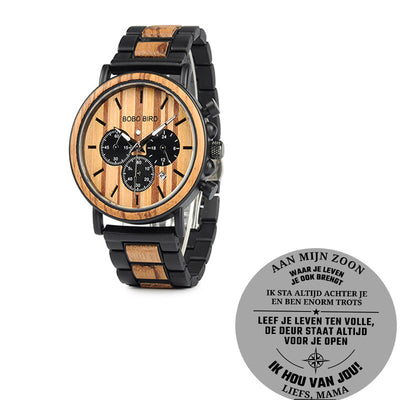 Reloj de Madera BOBO BIRD Cronógrafo Militar Lujo para Hombre - Image 20