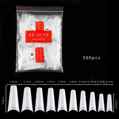 Uñas Naturales 500 Piezas - Kit Completo en Bolsa - Image 8