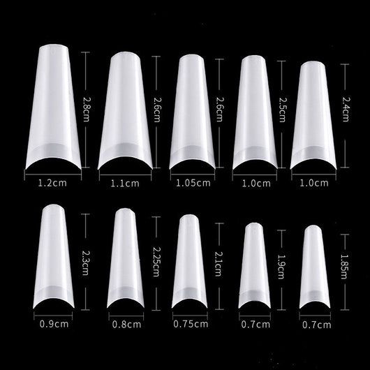 Uñas Naturales 500 Piezas - Kit Completo en Bolsa - Image 9