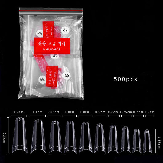 Uñas Naturales 500 Piezas - Kit Completo en Bolsa - Image 11