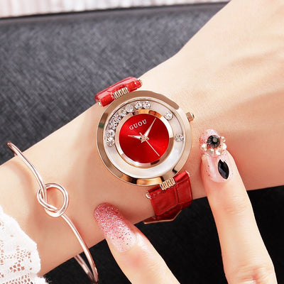 Reloj de Moda para Mujer con Cristales y Correa Impermeable