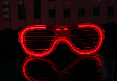 Gafas LED Luminosas de Fiesta - Lentes de Obturador Brillante Morado para Adultos y Niños - Image 2