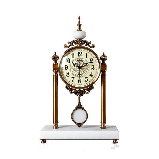 Reloj de Escritorio Silencioso Estilo Nórdico Retro Luz Luxury - Image 9