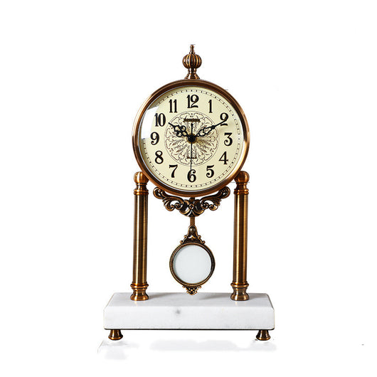 Reloj de Escritorio Silencioso Estilo Nórdico Retro Luz Luxury - Image 12