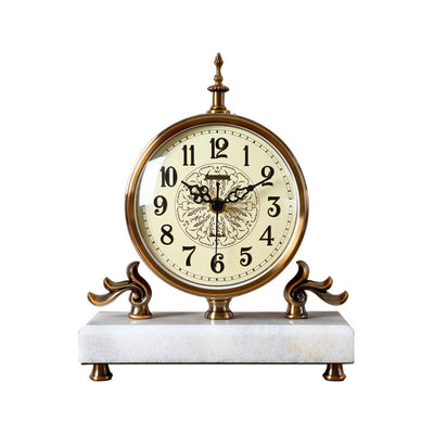 Reloj de Escritorio Silencioso Estilo Nórdico Retro Luz Luxury - Image 10