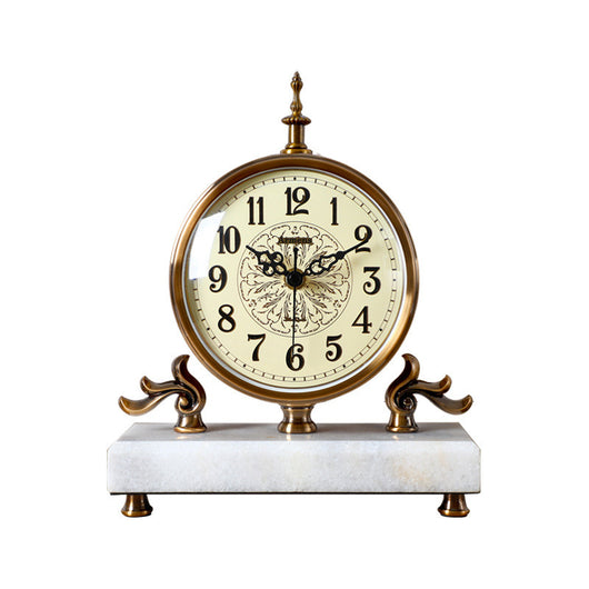 Reloj de Escritorio Silencioso Estilo Nórdico Retro Luz Luxury - Image 10