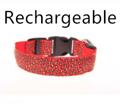 Collar LED Ajustable para Perros con Diseño Leopardo - Seguridad Nocturna - Image 3
