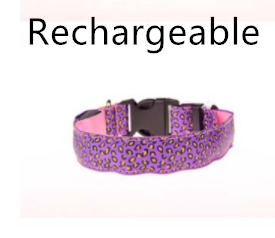 Collar LED Ajustable para Perros con Diseño Leopardo - Seguridad Nocturna - Image 5