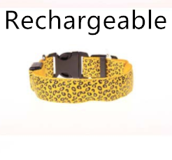 Collar LED Ajustable para Perros con Diseño Leopardo - Seguridad Nocturna - Image 8