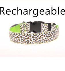 Collar LED Ajustable para Perros con Diseño Leopardo - Seguridad Nocturna - Image 7