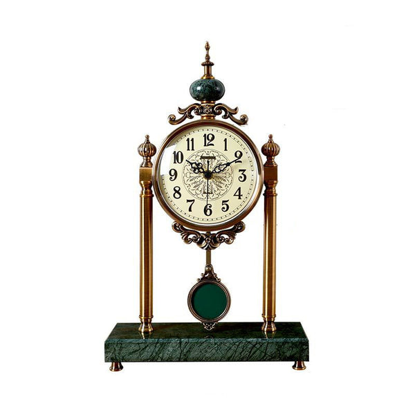 Reloj de Escritorio Silencioso Estilo Nórdico Retro Luz Luxury