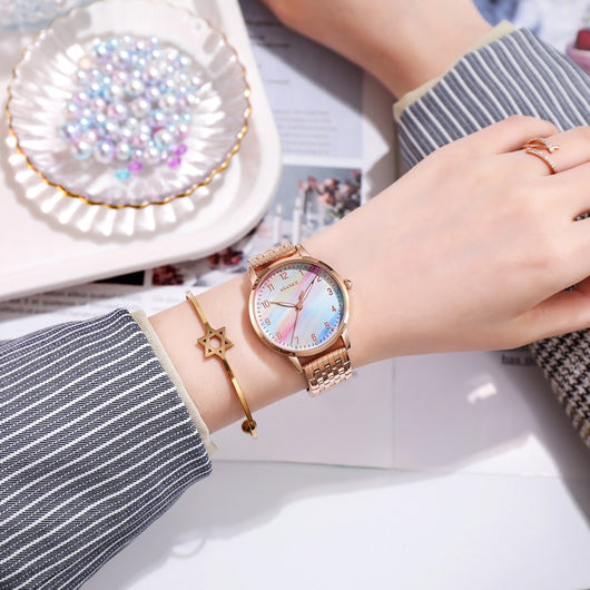 Reloj Casual para Mujer Arcoíris - Movimiento Japonés Elegante - Image 3