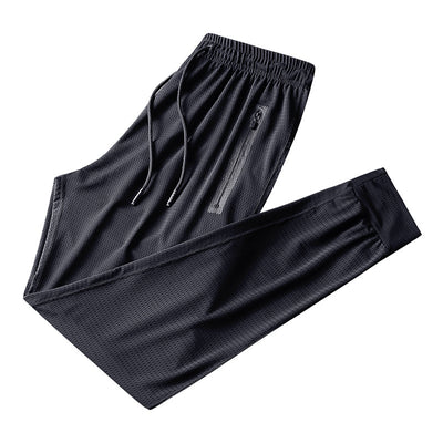 Pantalones Deportivos Hombre Talla Grande Transpirables Seda de Hielo Secado Rápido - Image 9