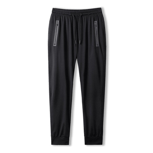 Pantalones Deportivos Hombre Talla Grande Transpirables Seda de Hielo Secado Rápido - Image 10