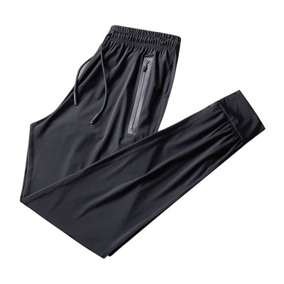 Pantalones Deportivos Hombre Talla Grande Transpirables Seda de Hielo Secado Rápido - Image 8