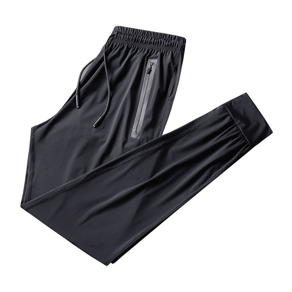 Pantalones Deportivos Hombre Talla Grande Transpirables Seda de Hielo Secado Rápido
