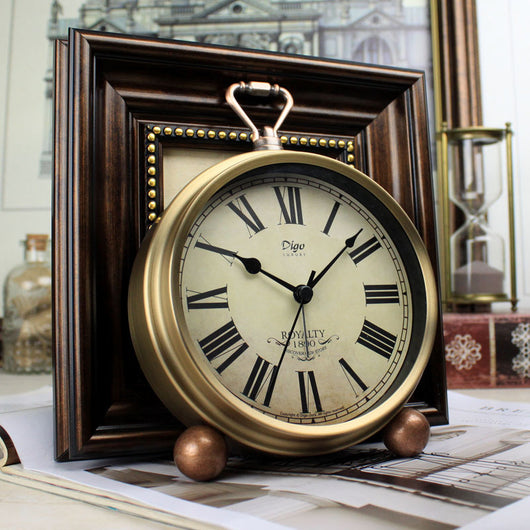 Reloj de Pared Silencioso Retro Europeo con Péndulo - Image 11