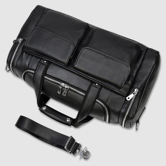 Bolsa de Viaje Corto Alcance en Cuero para Hombre - Gran Capacidad - Image 14