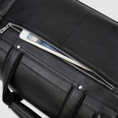 Bolsa de Viaje Corto Alcance en Cuero para Hombre - Gran Capacidad - Image 15