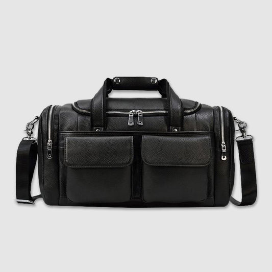 Bolsa de Viaje Corto Alcance en Cuero para Hombre - Gran Capacidad