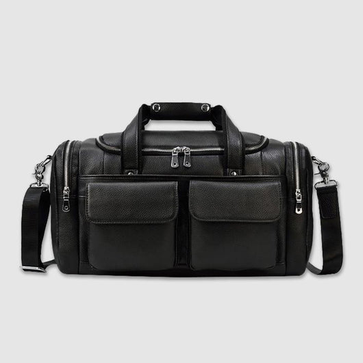 Bolsa de Viaje Corto Alcance en Cuero para Hombre - Gran Capacidad