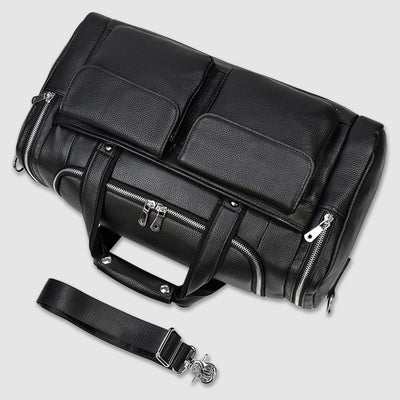 Bolsa de Viaje Corto Alcance en Cuero para Hombre - Gran Capacidad - Image 2