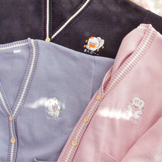 Cardigan Suéter Suelto para Mujer Estilo Universitario Soft Girl Primavera - Image 4